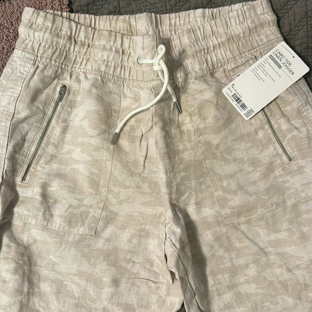 Athleta joggers. Cabo Tide linen joggers